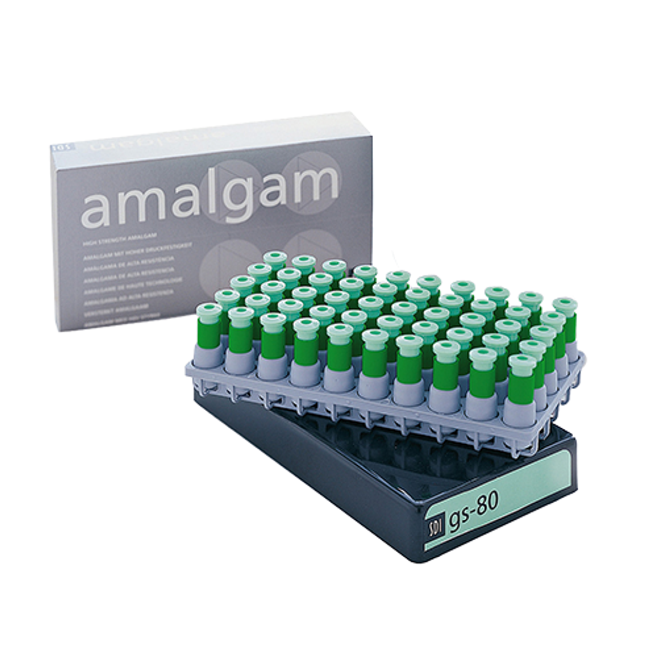 SDI 4403303 GS-80 3 Spill Regular Set Dispersed Phase Alloy Amalgam Capsules 50/Pk SDI 4403303 GS-80 3 Spill Regular Set Dispersed Phase Alloy Amalgam Capsules 50/Pk
